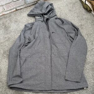 WonderWink Men's Charcoal Hooded Jacket